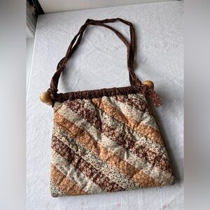 Vintage Quilted Floral Patchwork Shoulder Bag